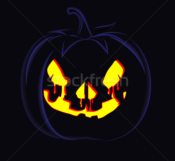 Decorativo halloween celebrar magia abóbora lua Foto stock © denisgo
