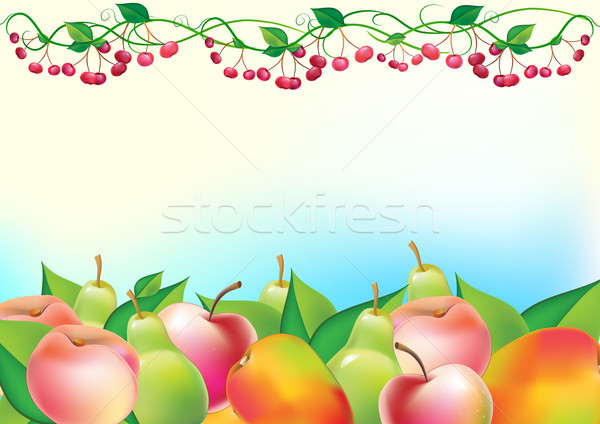 Fresco frutas vidro suco fruto saúde Foto stock © denisgo