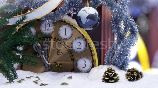 Foto stock: Navidad · decoración · clave · abeto · cubierto