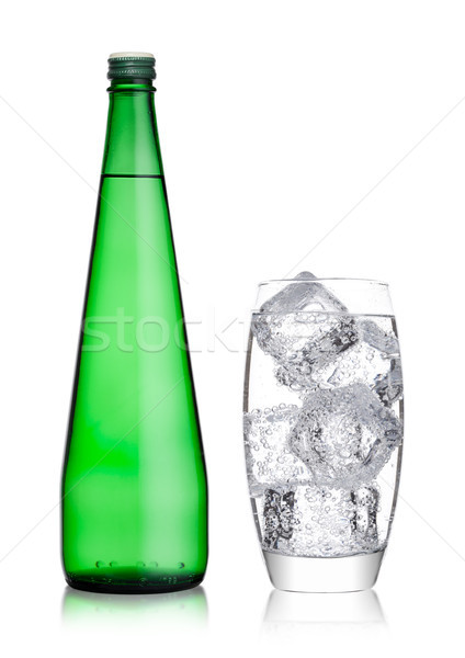 Bottle and glass with healthy sparkling  water Stock photo © DenisMArt