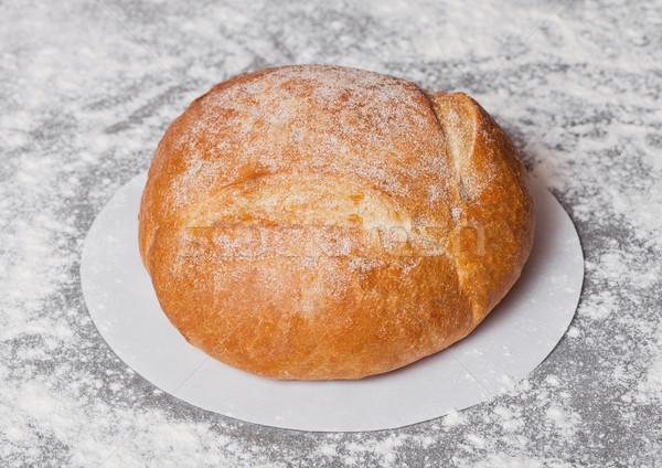 Freshly baked gluten free organic bread with flour Stock photo © DenisMArt