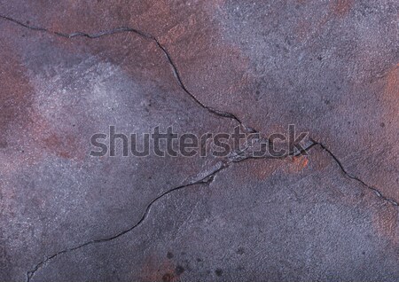 Rusty blue purple cement concrete stone texture with cracks Stock photo © DenisMArt
