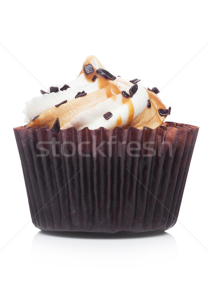 Foto stock: Fresco · bolinho · caramelo · chocolate · branco