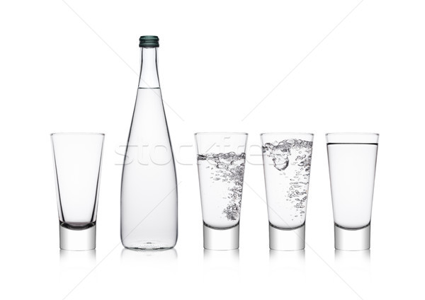 Zdjęcia stock: Butelki · okulary · zdrowych · manierka · wody
