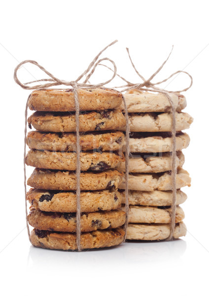 Gluten free oatmeal chocolate and caramel cookies Stock photo © DenisMArt