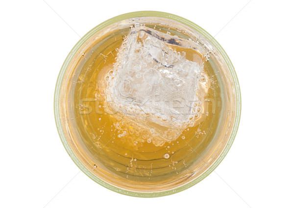 Energy soda drink with ice cube top view Stock photo © DenisMArt