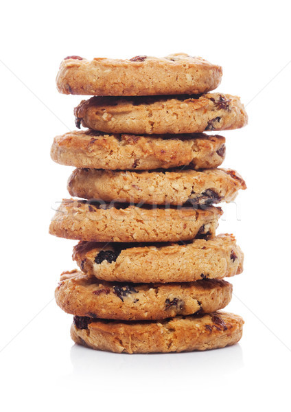 Haferflocken Schokolade Cookies Tabelle Weizen Stock foto © DenisMArt