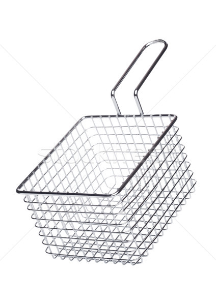 Stainless steel basket for french fries snack Stock photo © DenisMArt