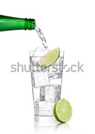 Stock fotó: üveg · pezsgő · víz · üdítő · ital · limonádé