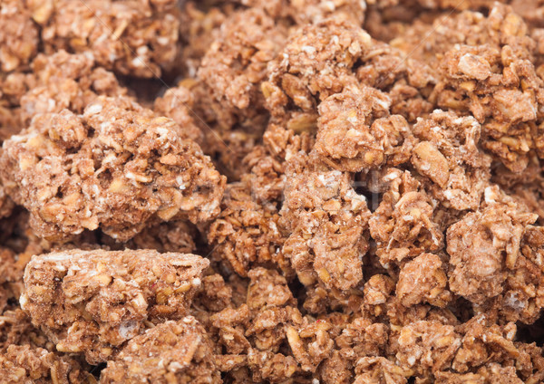 Organic fresh cereal granola flakes with chocolate Stock photo © DenisMArt