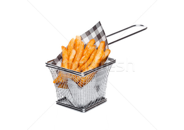 Stock foto: Legen · frisch · südlich · frites · Papier · schwarz