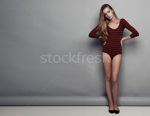 Modelo corpo jovem belo moda Foto stock © DenisMArt