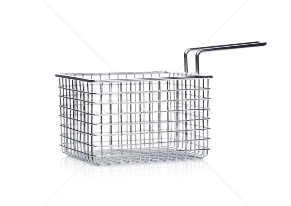 Stainless steel basket for french fries snack Stock photo © DenisMArt