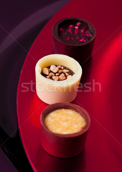 Stockfoto: Luxe · witte · pure · chocola · variëteit