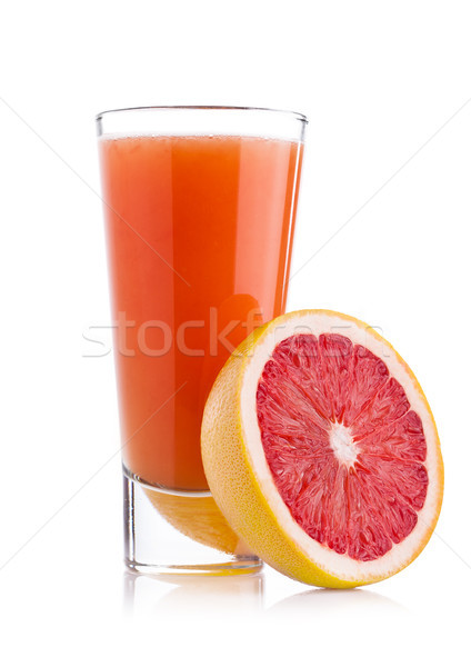 Stock fotó: üveg · friss · grapefruit · dzsúz · gyümölcs · fehér