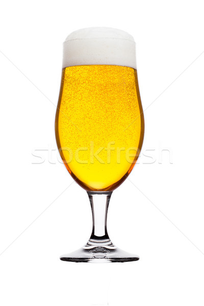 Stok fotoğraf: Soğuk · cam · alman · birası · bira · köpük · kabarcıklar