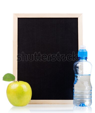 Wenig Tafel Holz isoliert weiß Hintergrund Stock foto © DenisNata