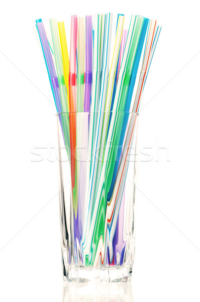 Foto stock: Coquetel · colorido · vidro · branco · abstrato · diversão