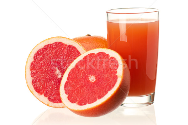 Orangensaft Glas frischen Grapefruit Saft Früchte Stock foto © DenisNata