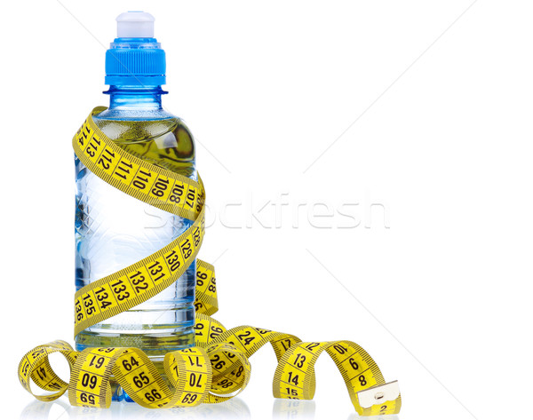 вода в бутылках белый спорт фитнес здоровья Сток-фото © DenisNata