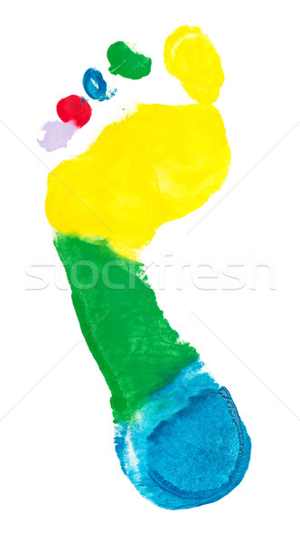 Colorful foot Stock photo © DenisNata