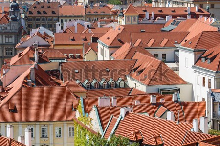 Praga roşu fotografie general vedere Imagine de stoc © Dermot68