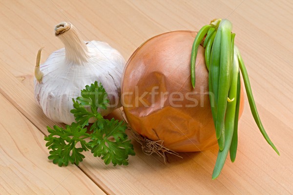 Legume salată ingrediente fotografie detalii Imagine de stoc © Dermot68