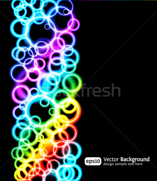 Eps10 hellen Lichteffekte blau vertikalen Illustration Stock foto © Designer_things