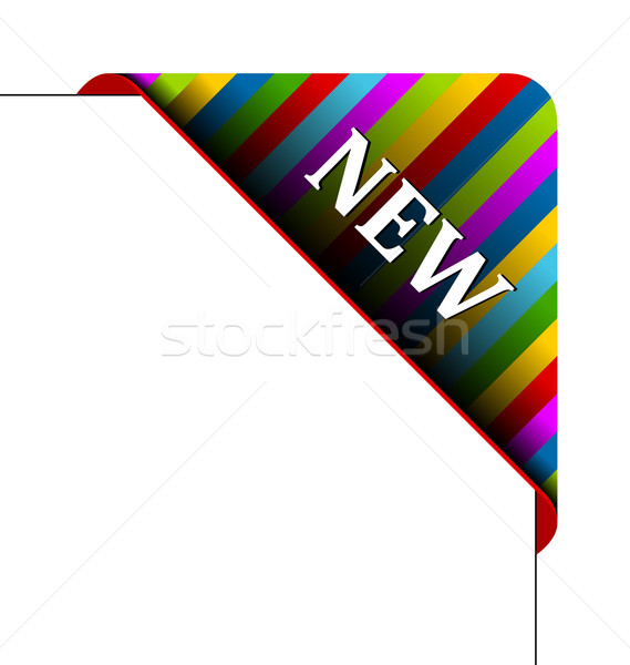 Vector colţ afaceri panglică nou culoare Imagine de stoc © Designer_things