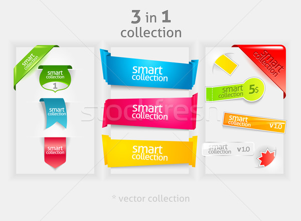 Ribbon and banner collection Stock photo © Designer_things