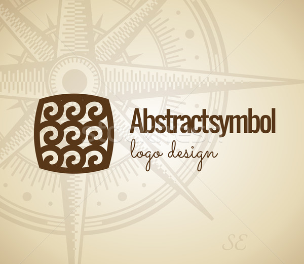 Stok fotoğraf: Soyut · logo · tasarımı · dalga · geometrik · iş