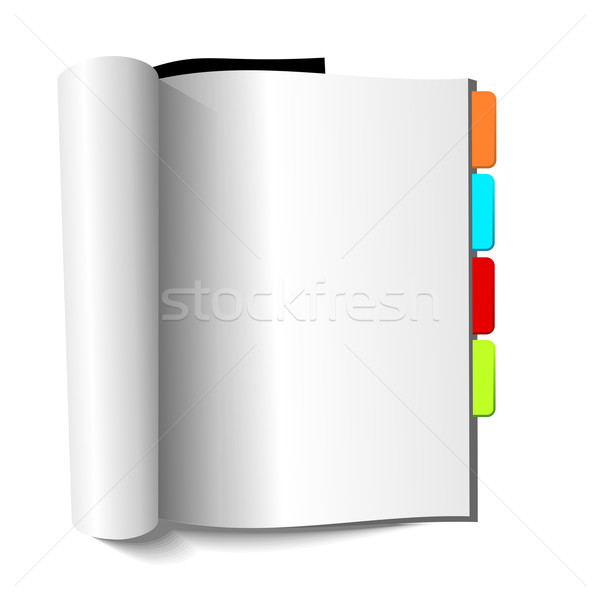 Blank magazine with book-marks Stock photo © Designer_things