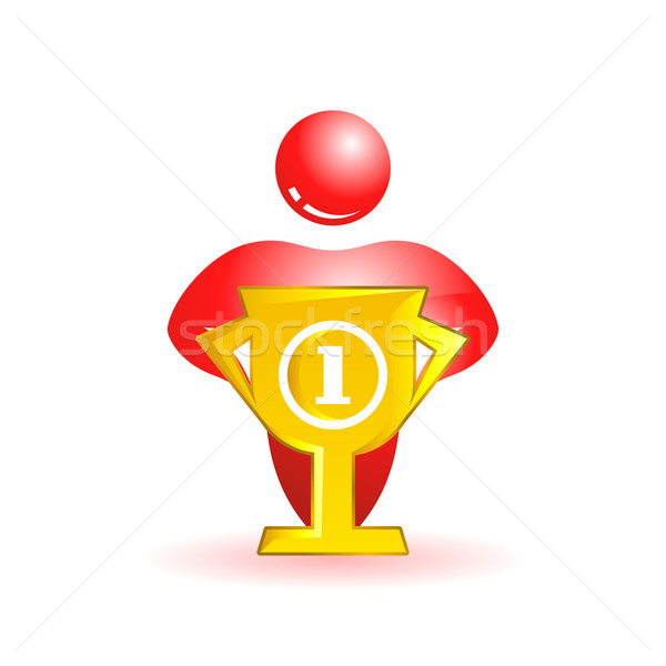 First place. Social people icon Stock photo © Designer_things