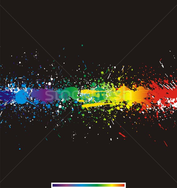 Color paint splashes. Gradient vector background Stock photo © Designer_things