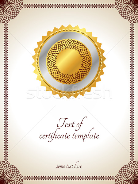 Certificate template Stock photo © Designer_things