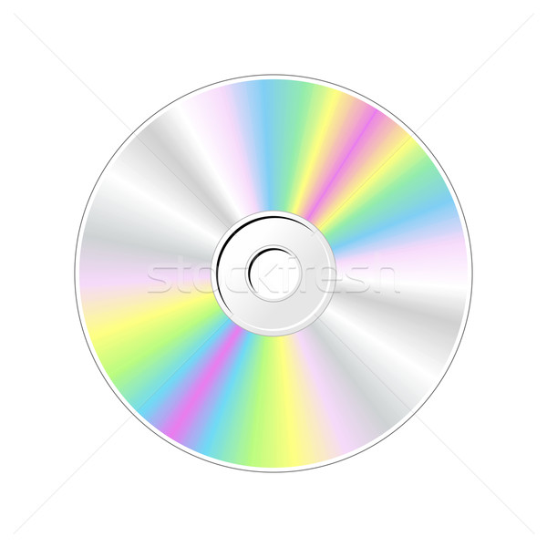 Zdjęcia stock: Płyta · cd · realistyczny · kolorowy · kolor · technologii