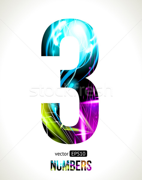 Vector numbers Stock photo © Designer_things