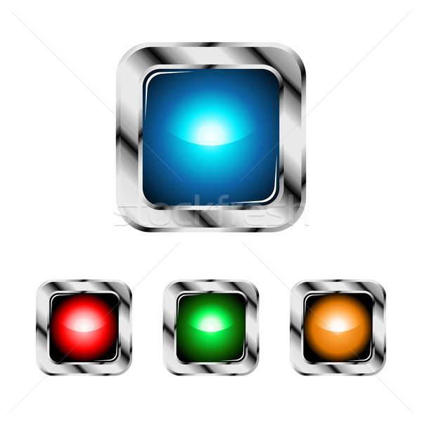 Fényes gömb dizájnok szett fényes gomb Stock fotó © Designer_things