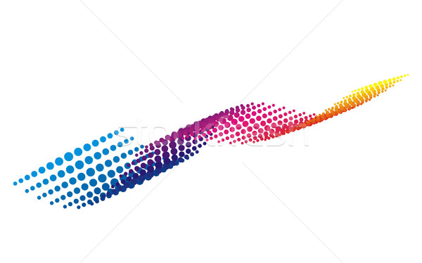 Color pixel wave Stock photo © Designer_things