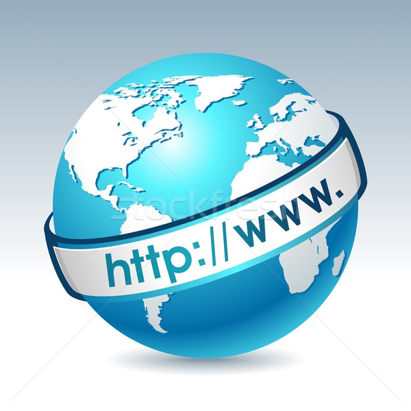 Globe with internet adress Stock photo © Designer_things
