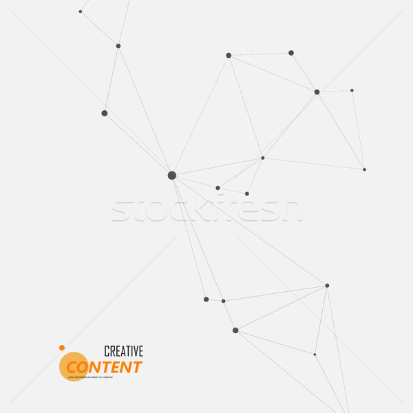 Technologii streszczenie line wektora geometryczny ilustracja Zdjęcia stock © designleo