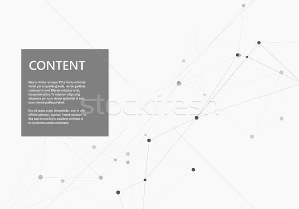 Vector meetkundig verbinding internet abstract Stockfoto © designleo