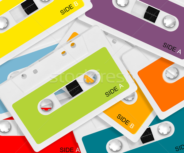 colored Audio casette Stock photo © designsstock