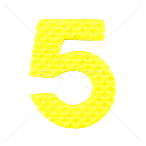 number five isolated on white background. Stock photo © designsstock