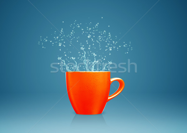 mug with water splashes Stock photo © designsstock