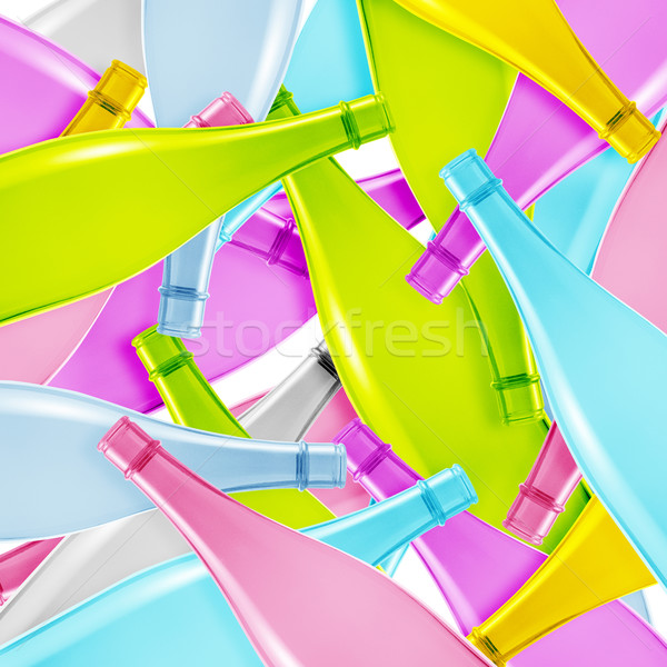 Colored glass bottle Stock photo © designsstock