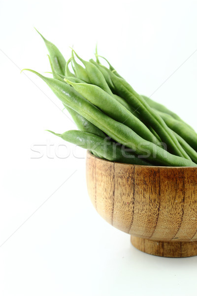 Frescos frijoles frutas tazón blanco Foto stock © designsstock