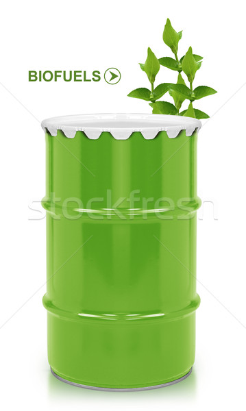 Biyo yakıt galon yeşil namlu çevre Stok fotoğraf © designsstock