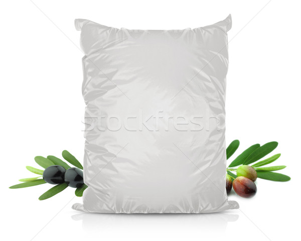 Stock photo: White Blank Foil Food Bag
