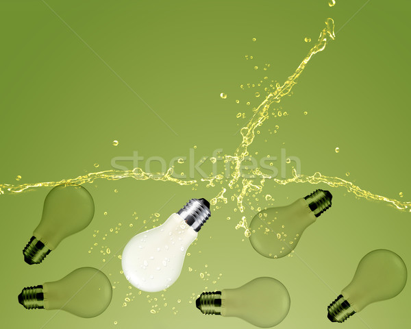[[stock_photo]]: Ampoule · affaires · eau